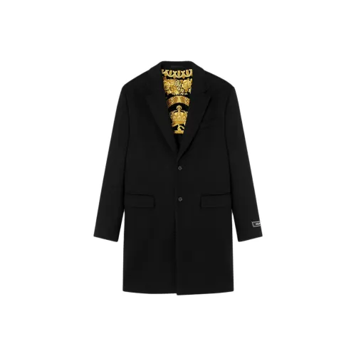 VERSACE Черное мужское пальто