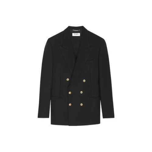 SAINT LAURENT SS22 Пальто Мужское Черное