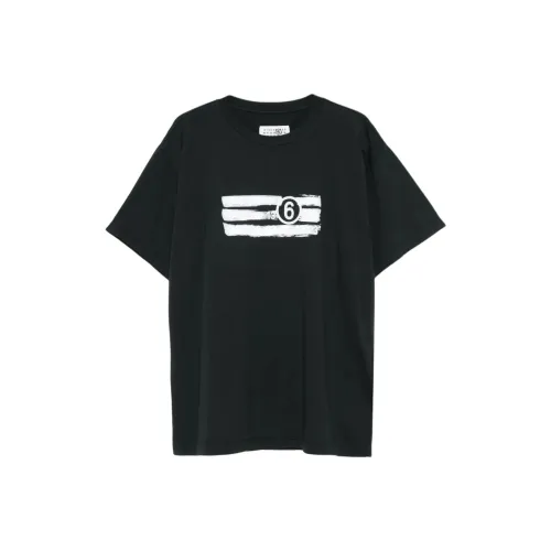 MM6 Maison Margiela совместная черная мужская рубашка T