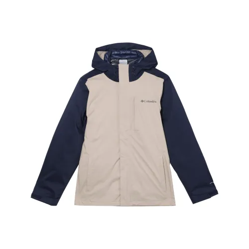 Columbia совместный бренд CABOT TRAIL Офис Повседневный Водонепроницаемый Термический Отражающий Ветровка Мужской Бежевый Синий