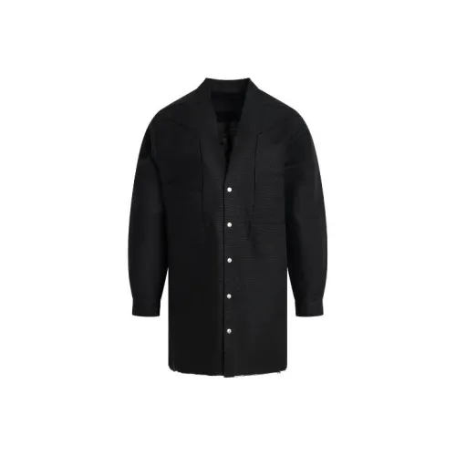 RICK OWENS Черное Мужское Пальто