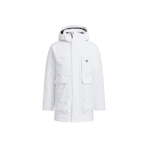 Adidas LONG DOWN JACKET Мужской Белый