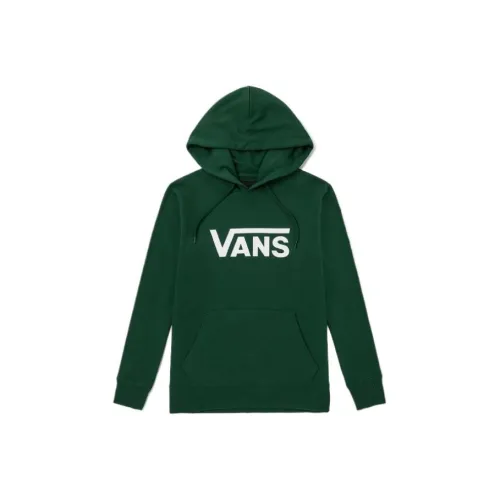 VANS Пуловер с капюшоном худи унисекс зеленый