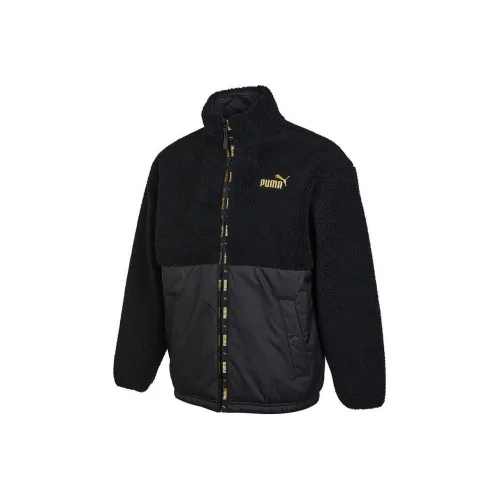 PUMA Мужские бархатные куртки черного цвета