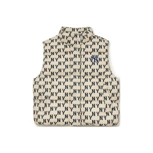 MLB Old Flower Пуховик Унисекс Темный Кремовый