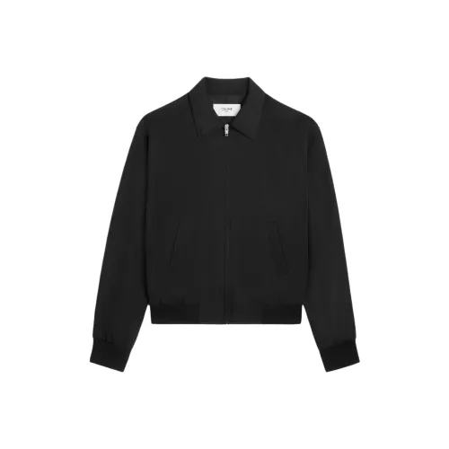 CELINE SS24 Куртки Пальто Мужской Raven