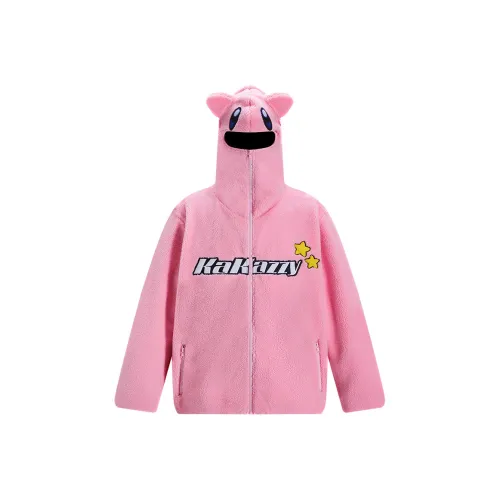 KAKAZZY Хлопковый пуховик унисекс розовый