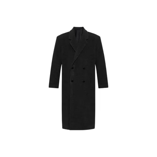 Lemaire Черное Мужское Пальто