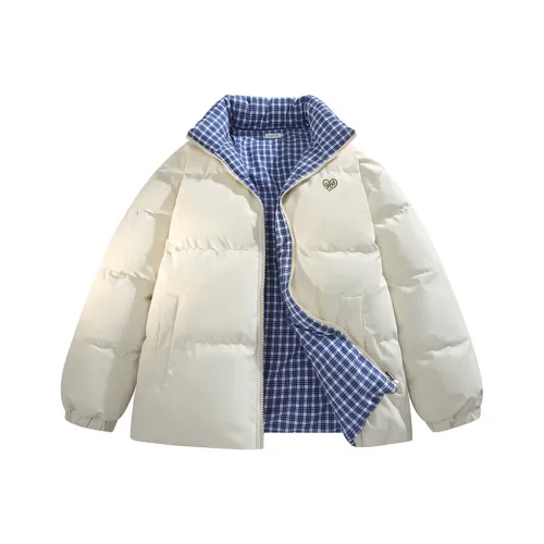 YOSICIL Хлопковый пуховик унисекс абрикосового цвета