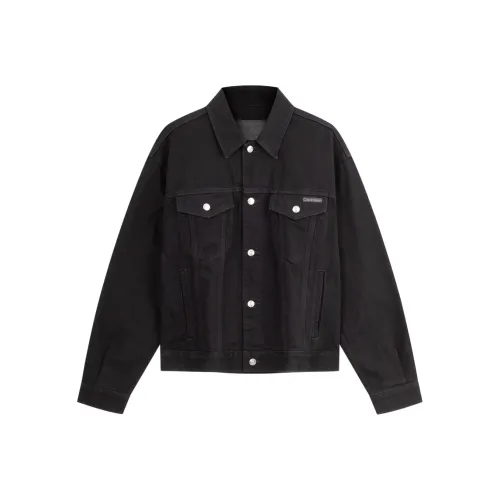 Calvin Klein JW4 Denim Черный Мужской Джинсовый Куртка