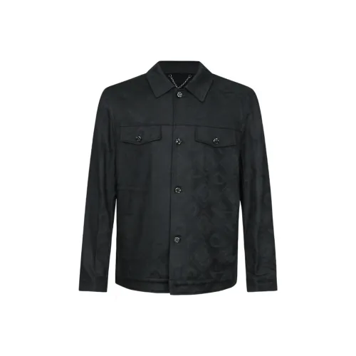 DIKENI Деним Куртка Мужская Черная Подошва Жаккард