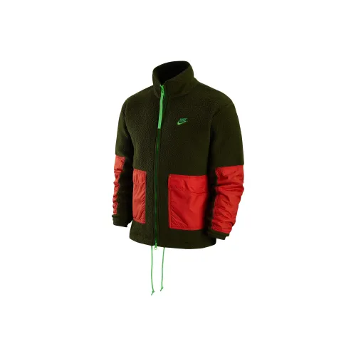 Nike Грубый Зеленый Мужской Бархат Куртка