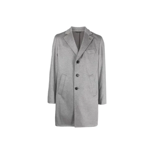Colombo Light Gray Men's Coat Колombo Светлый Серый Мужской Пальто
