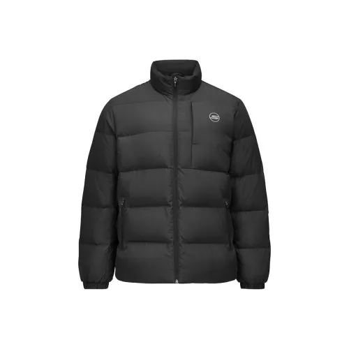 Skechers Basic Sports Series Пуховик Мужской Угольный Черный