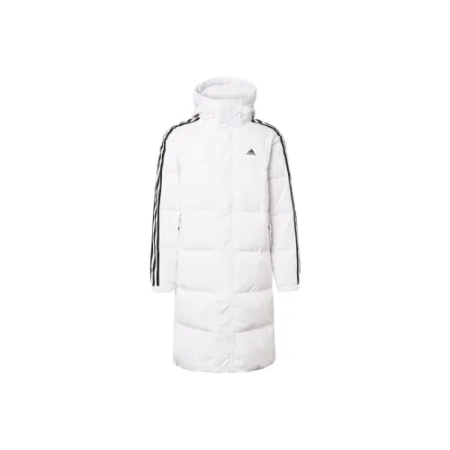 Adidas 3 Stripes Белый Мужской Пуховик