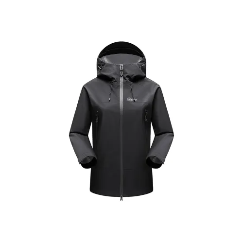 HELIPORT Водонепроницаемый Ветрозащитный Защита от ультрафиолета Дышащий Термический Дождевик Унисекс Черный