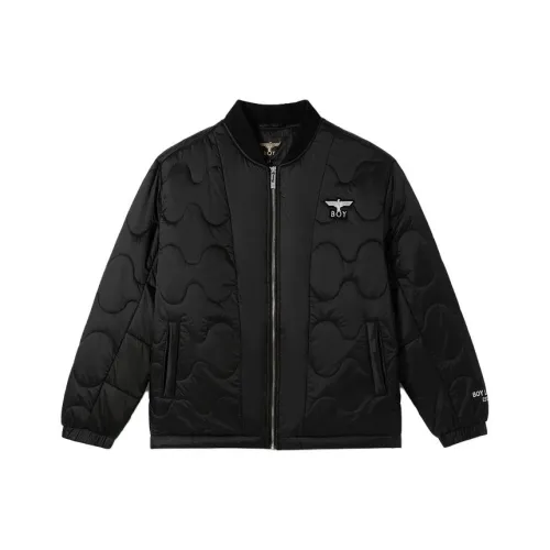 Boy London Хлопковый пуховик унисекс черного цвета