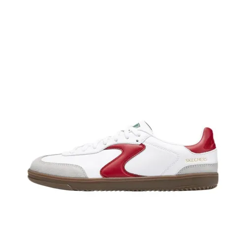 Skechers Hotshot Аbrasion Resistant Низкие Кроссовки для скейтбординга Мужские Белые