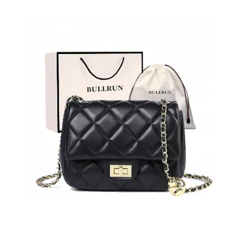 Bullrun Сумка через плечо из синтетической кожи стандартная женская черная экрю
