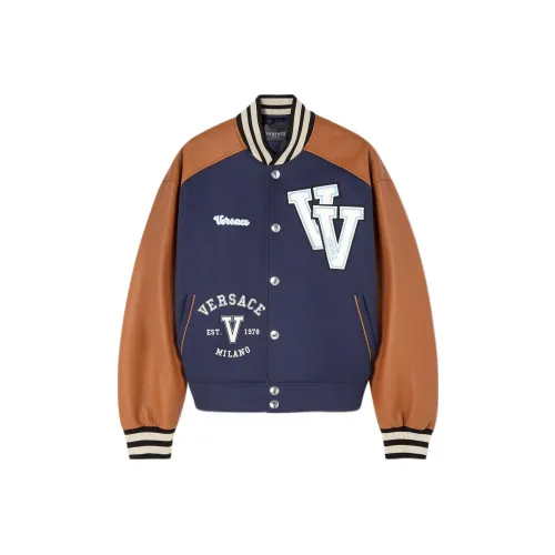 VERSACE SS23 Бейсбольная куртка Мужская Коричневая