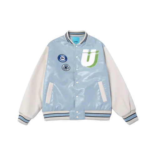Guuka Бейсбольная куртка Мужская Розовая Синяя