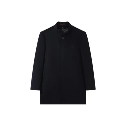 SEVEN Темно-синий Мужской Пальто