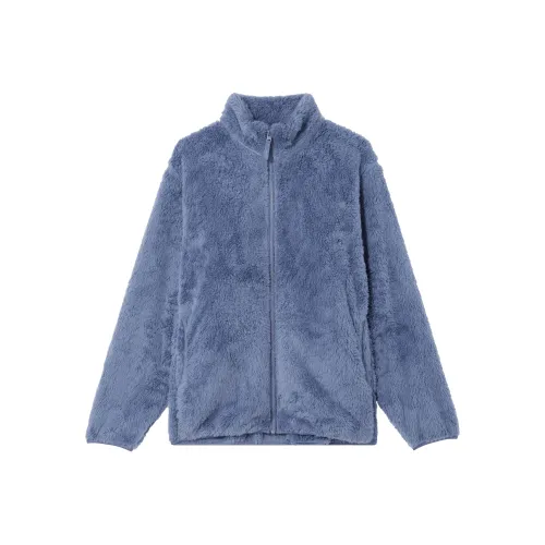 UNIQLO Бархат Feel Пальто Унисекс Небесно-голубой