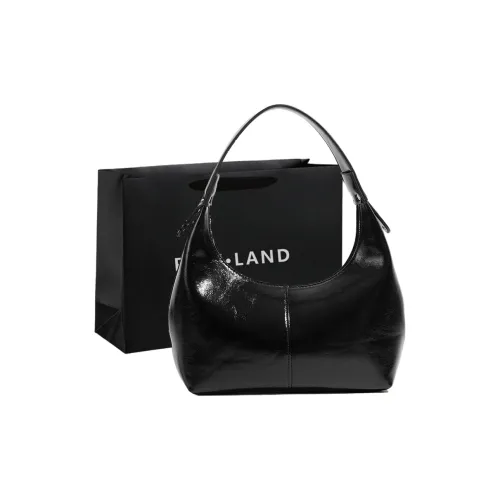 PINK·LAND ПУ (полиуретан) Сумка через плечо Женская Черная Кофейная