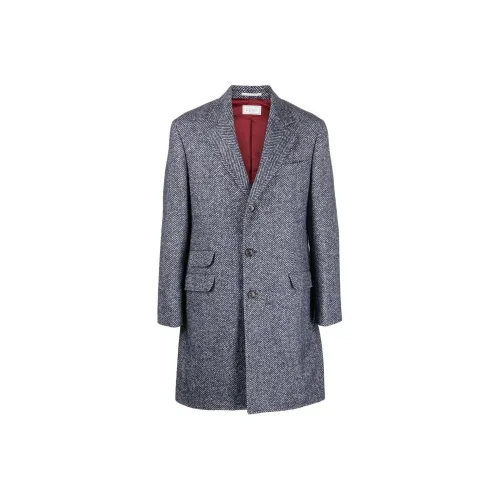 BRUNELLO CUCINELLI Темно-серый мужской пальто