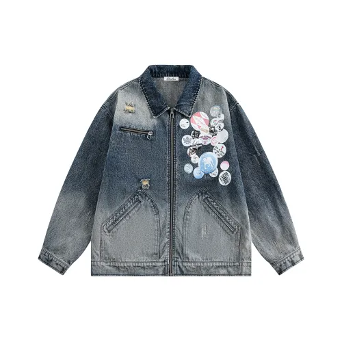 DOH STORE Синий Medal Унисекс Джинсовые куртки