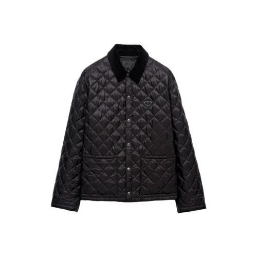 PRADA Мужские черные куртки