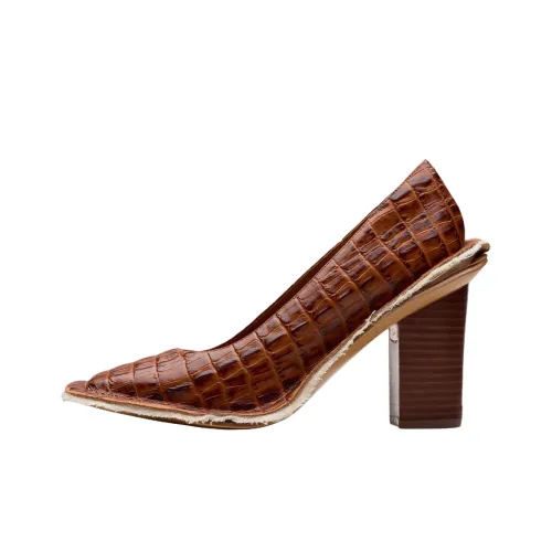 Clarks MARTINE ROSE Квадратный каблук Высокие каблуки 8,5 см Женские Коричневый