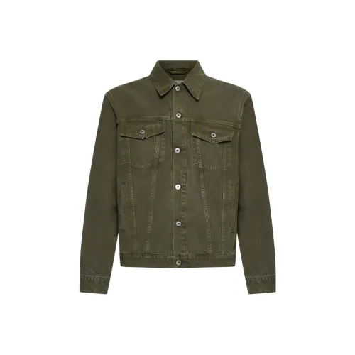 Off Белый Куртки и Пальто Мужской Зеленый