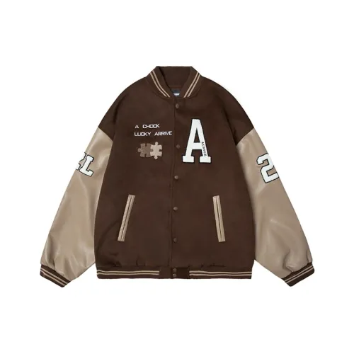 A Chock Бейсбольная куртка Унисекс Кофе