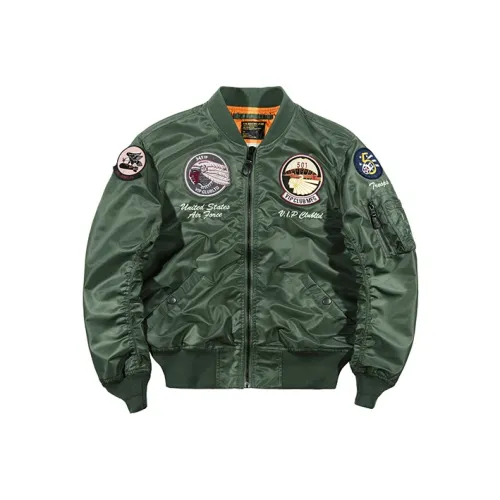 VIP Air Force MA 1 Pilot Loose Fit Jacket Baseball Jacket Men's