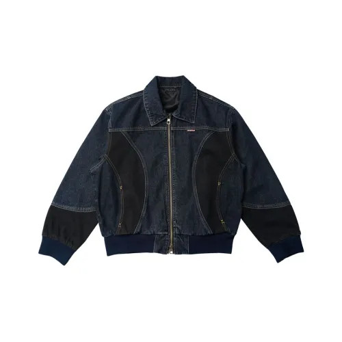 THEWIZBRAND Denim Jacket Unisex Blue Black