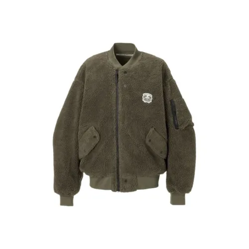 Onitsuka Tiger Velvet Feel Пальто Унисекс Темно-зеленый