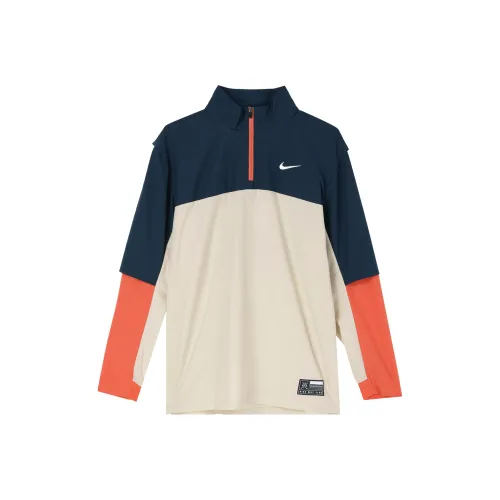 Nike Синий с Белым Lettering Мужские Куртки