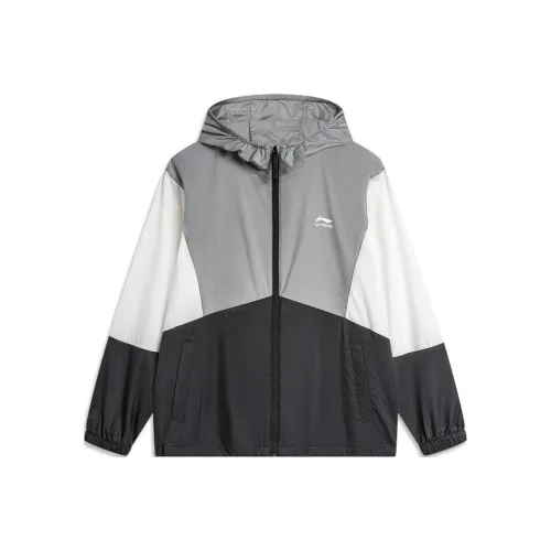 LINING Sports Life Collection Ультраматовый Серый и Черный Многоцветный Комбинация Мужская Защита от Солнца Одежда