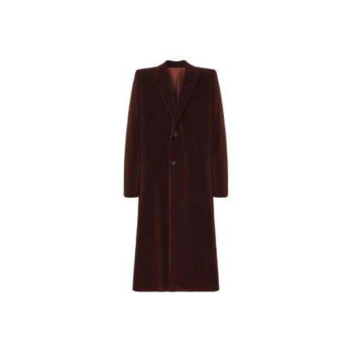 Alexander McQueen FW24 Пальто Мужское Ржаво-Красный