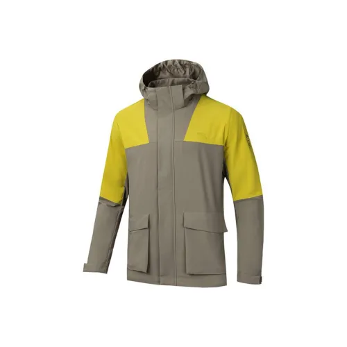 Anta Outdoor Collection Cold Wave Дышащая ветровка Мужская Earth Умбра Earth Коричневый Желтый