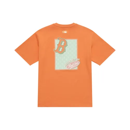 MLB MONOGRAM Reading Collection Светло-оранжевые унисекс T-рубашки