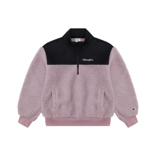 Champion FW22 Rochester Collection Velvet feel Coat Unisex Pink Patchwork
