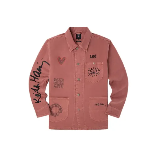 Lee Denim Куртка Мужская Розовая Красная