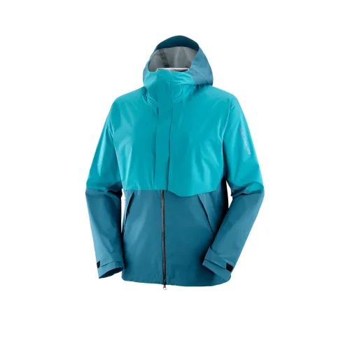 SALOMON OUTERPATH Водонепроницаемый Ветрозащитный And Дышащий Ветровка Мужской Синий