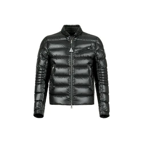 MONCLER Черный Мужской Пуховик