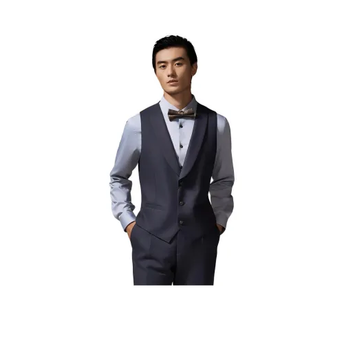 DIKENI Серый Синий Мужские Жилеты