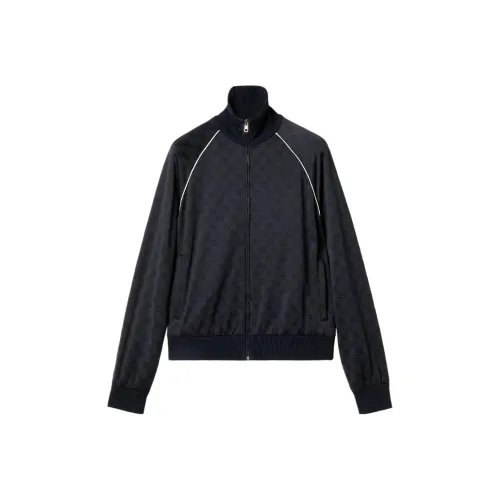 GUCCI FW24 Куртки и Пальто Мужской Морской Синий