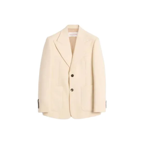 Valentino Бизнес-костюм Пальто Мужской Бежевый
