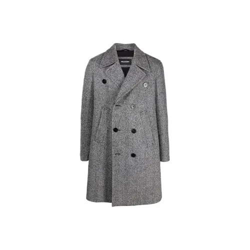 Neil Barrett совместное брендирование Серое Мужское Пальто